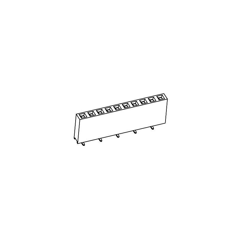 PH2.54*H8.5mm Female Header Single row U-Type SMT series